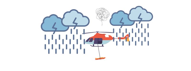 Bad weather hindered the rescue efforts.
英語の「妨げる」を意味に持つ単語の使い分け