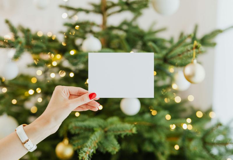 英語でクリスマスカート